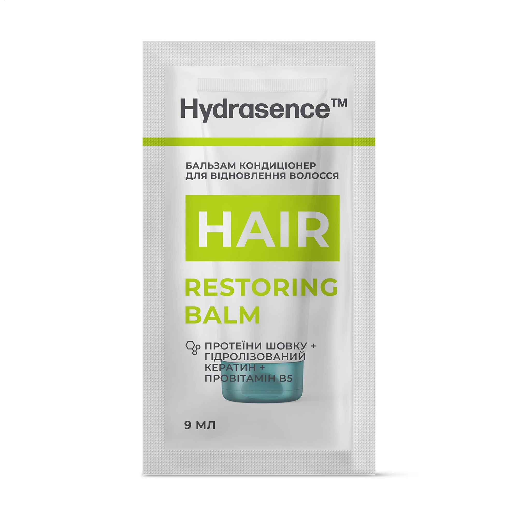 Бальзам-кондиціонер для відновлення волосся Hydrasence Hair Restoring Balm, 9 мл (саше)